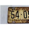 Image 2 : Saskatchewan 1951 License Plate