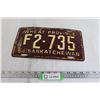 Image 1 : Saskatchewan 1954 Farm License Plate