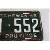 Image 3 : Saskatchewan 1956 Farm License Plate