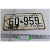 Image 1 : Saskatchewan Golden Jubilee 1955 License Plate