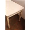 Image 3 : * Vintage Enamel-Top Kitchen Table with Drawer - 25" x 41" x 28" High