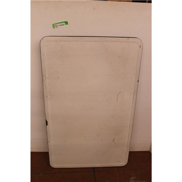 * Vintage Enamel Kitchen Table Top - 25" x 41"