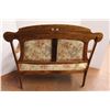 Image 4 : * Antique Wooden Settee - 21" x 49" x 39" High