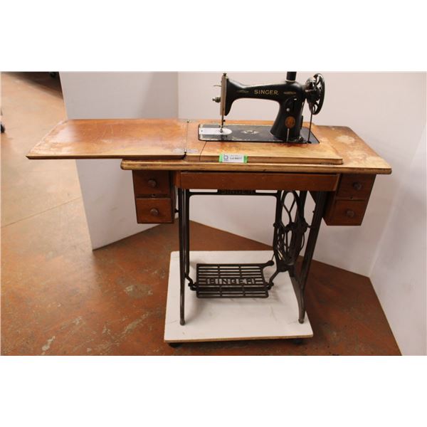 * Singer JC451248 Sewing Machine with Cabinet and Attachments - 16" x 46" x 30"