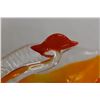 Image 2 : Art Blown Glass Swan Candy Dish
