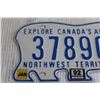 Image 2 : 1992 Northwest Territories Polar Bear License Plate