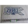 Image 1 : 1989 Northwest Territories Polar Bear License Plate