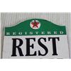 Image 2 : Texaco Registered Restroom Sign - 6" x 8"