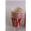 Image 2 : (~36) Coca-Cola Paper Cups - 4" Tall