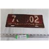 Image 1 : 1938 Saskatchewan License Plate