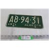 Image 1 : Alberta 1971 License Plate