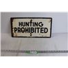 Image 1 : Hunting Prohibited Sign - 20" x 10"
