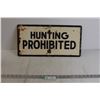 Image 1 : Hunting Prohibited Sign - 20" x 10"
