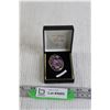 Image 1 : Hand painted Watercolour Flower Sterling Silver Pin