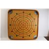 Image 1 : * Crokinole & Checkers Board with Pieces - 28 1/2" x 28 1/2"