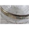 Image 4 : Sterling Silver Rimmed Bowl (Cut Glass) - 8 cm Diameter
