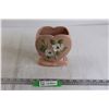 Image 1 : Hull Pottery 6 1/2" Rosella Heart-Shaped Vase