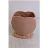 Image 3 : Hull Pottery 6 1/2" Rosella Heart-Shaped Vase