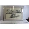 Image 1 : * Framed Transwestern Trucking Print 124/250 By Norman Laus - 24" x 32"
