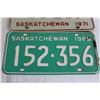 Image 4 : (3) Saskatchewan License Plates - 1969, 1971, 2011