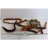 Image 1 : (4) Shotgun Shell Belts, Knapsack with Flask