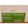 Image 1 : SGI Motor License Issuer Sign - 12" x 24"