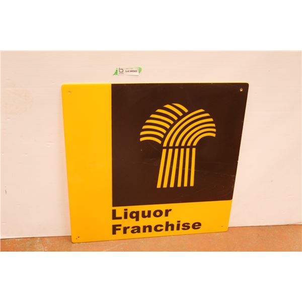 Saskatchewan Liquor Franchise Sign - 24" x 24"