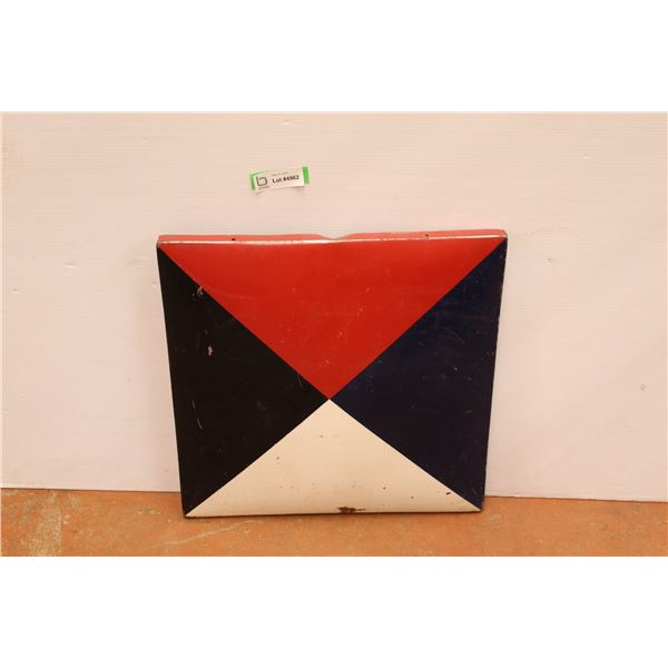 Convex Tin Decoration - 18" x 18"