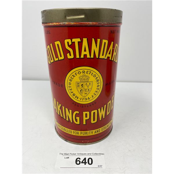 Gold Standard Baking Powder Tin
