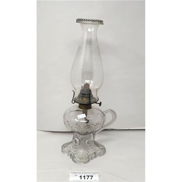 Early Canadian Finger Bullseye Oil Lamp