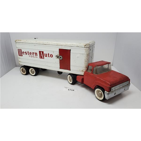 Vintage Structo Western Auto Truck And Trailer