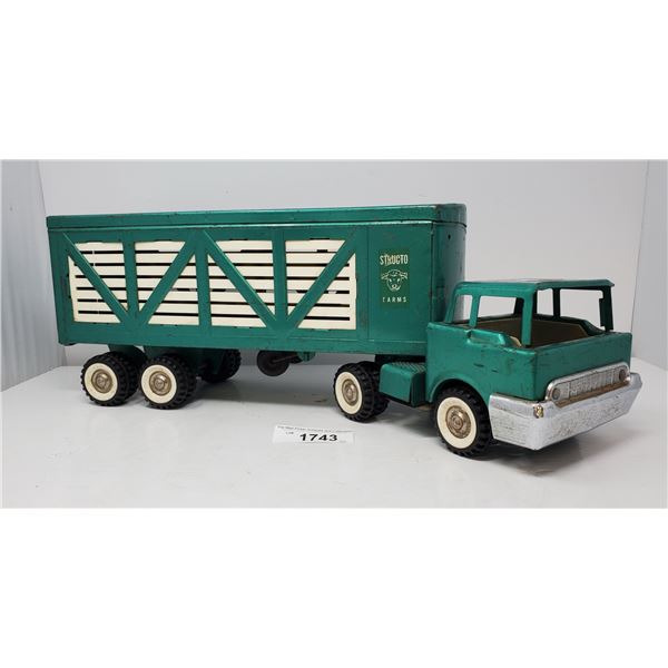 Vintage Structo Farms Truck And Trailer