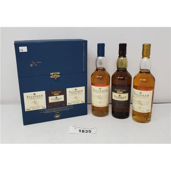Talisker Single Malt Scotch Whiskey 3 In 1 Sampler Sealed 200Ml X3 45
