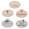 Image 1 : A Disneyland "Courtney" Cast Member (5) Name Tag Set.