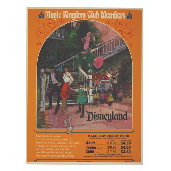 A 1969 Magic Kingdom Club Poster.