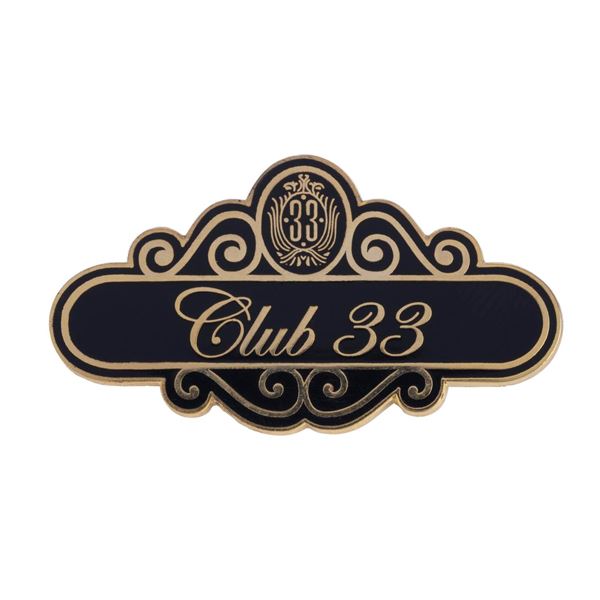 A Club 33 Name Badge Pin.