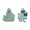 Image 1 : A Pair of WDI Hatbox Ghost & Constance Lenticular Pins.