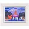 Image 1 : A Larry Dotson Signed Magic Kingdom Halloween Print.