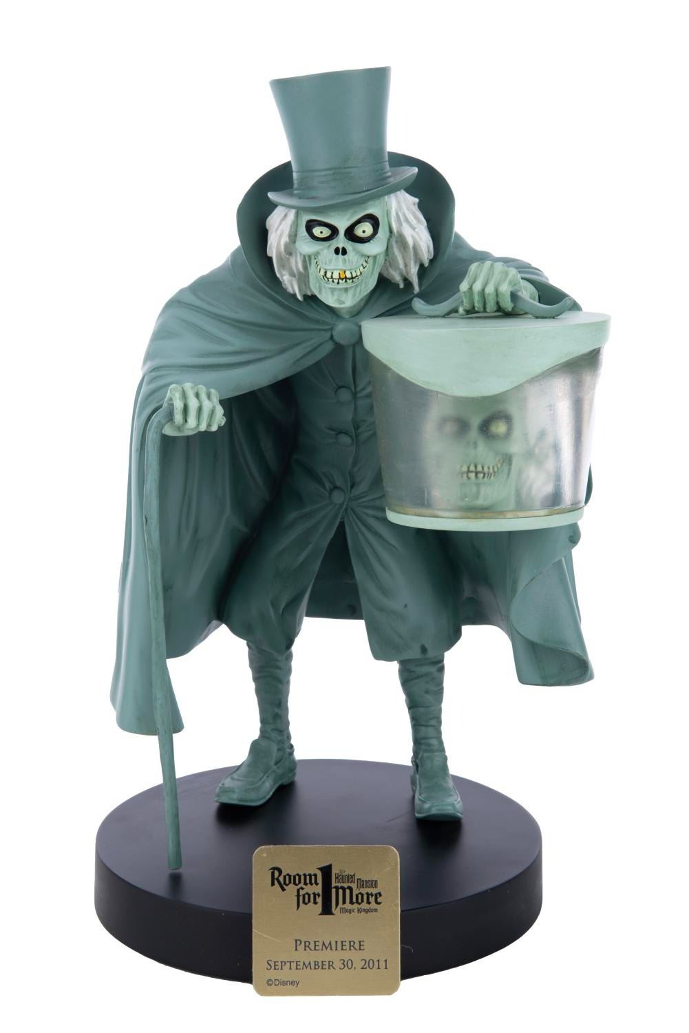 A Haunted Mansion Hatbox Ghost Medium Figure.