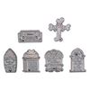 Image 1 : A Pet Cemetery Hidden Mickey Tombstone (6) Pin Set.