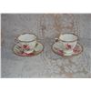 Image 2 : Pair of Royal Albert American Beauty Teacups