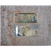 Image 1 : Pair Paper $5.00 Bills