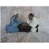 Image 1 : Ceramic Figurine Asian Gentlemen Playing Board Game