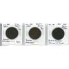 Image 1 : Lot of 3  Half-penny Tokens:  1837 City Bank Un Sou LC-8A1, 1937 Quebec Bank Un Sou LC-8B1, 1844 Ban