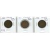 Image 1 : Lot of 3 Canada Large Cents:  1904, 1905, 1906
