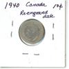 Image 2 : 1940  Canada 10¢ Re-engraved date