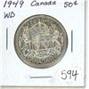 Image 1 : 1949 WD Canada 50¢
