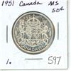 Image 1 : 1951 Canada 50¢ (1.)