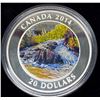 Image 2 : 2014 Canada Fine Silver Proof colored $20 Coin, River Rapids, COA