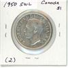 Image 2 : 1950 SWL Canada Silver Dollar (2.)